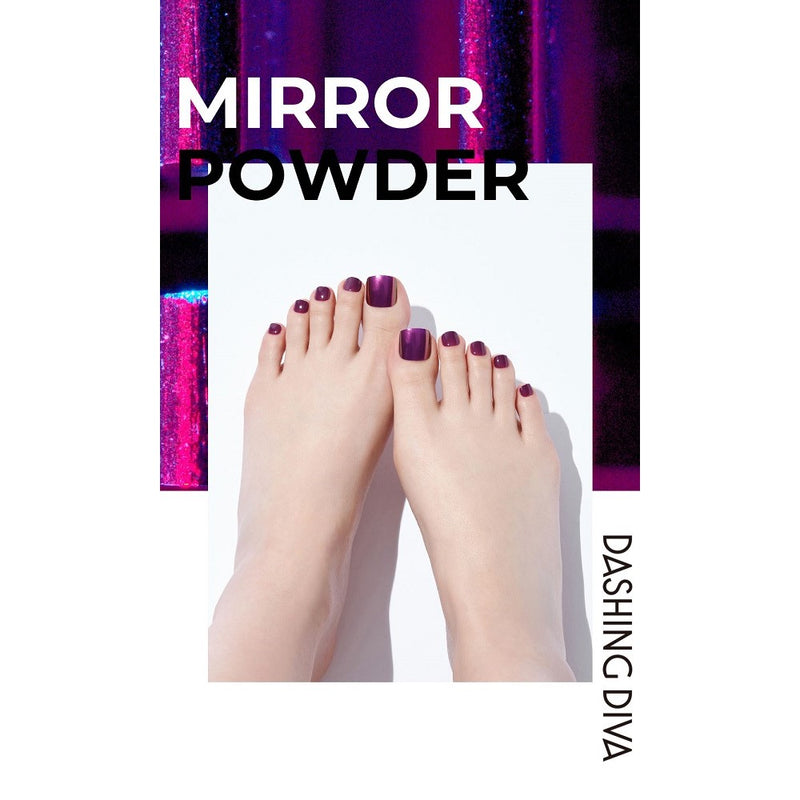 [MIRROR POWDER COLLECTION] MAGIC PRESS PEDI - PLUM GALAXY MIRROR