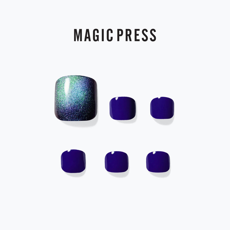 [JAZZ IN THE NIGHT] MAGIC PRESS PEDI - GREEN GALAXY