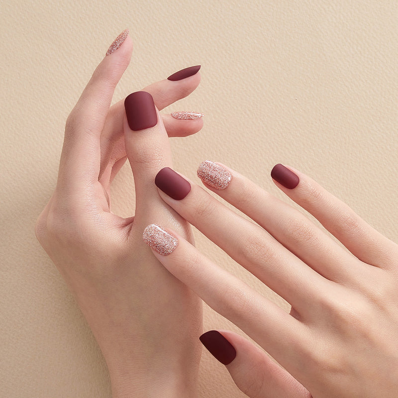 [ROYAL PALACE] MAGIC PRESS NAIL - DAZZLING BURGUNDY