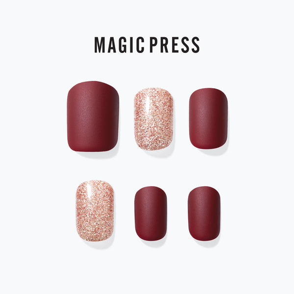 [ROYAL PALACE] MAGIC PRESS NAIL - DAZZLING BURGUNDY