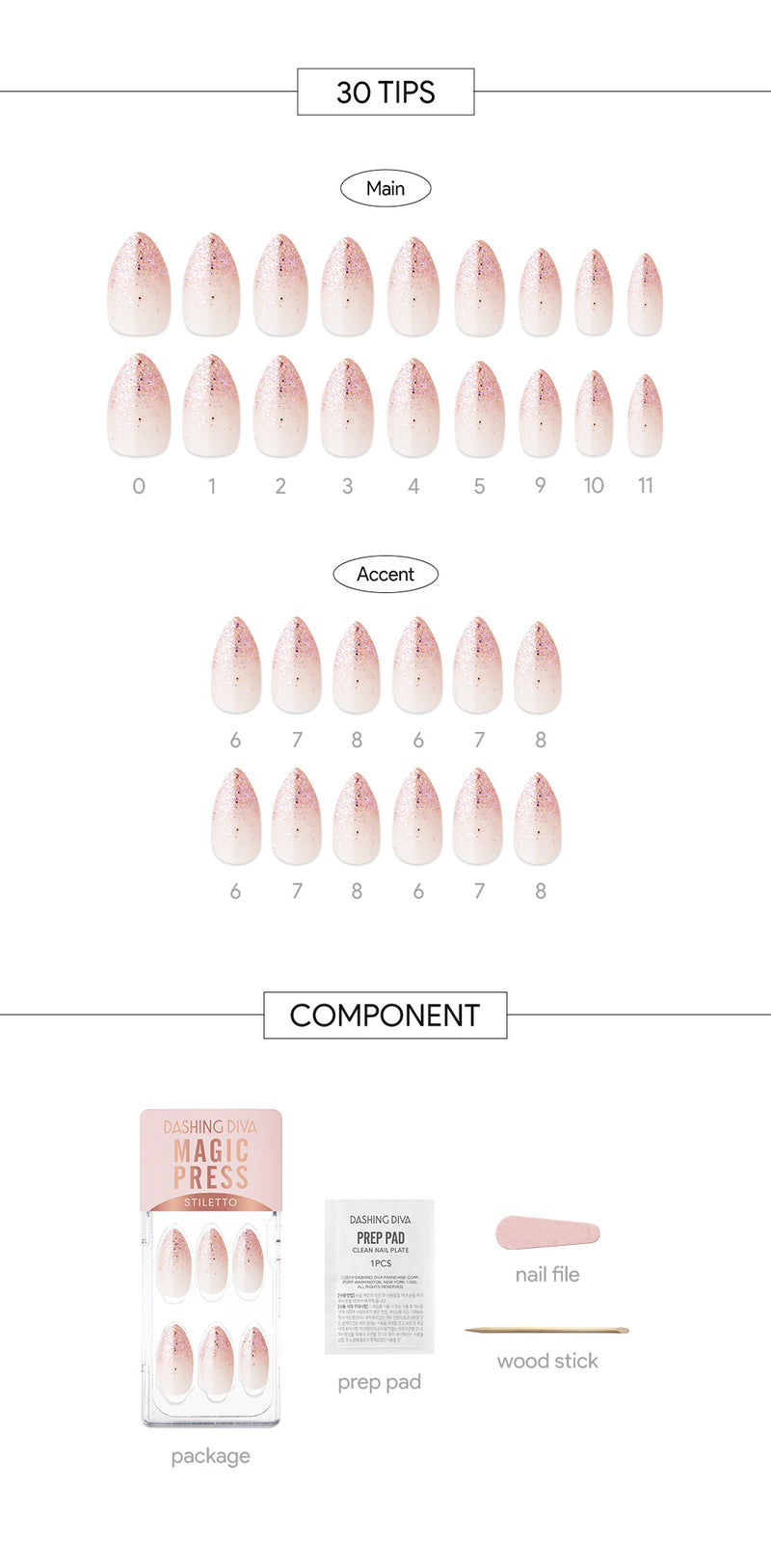 [PINK BLOSSOM] MAGIC PRESS NAIL - PINK PARADE