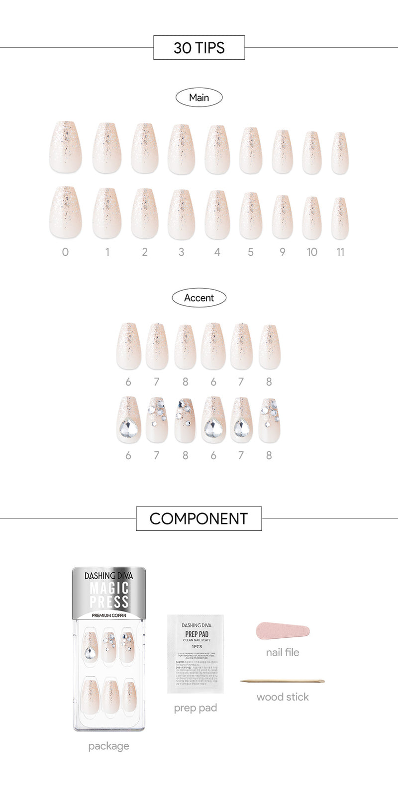 [LOVE MOMENT] MAGIC PRESS NAIL - TWINKLE DAY