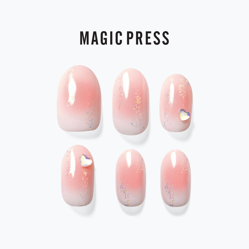 [LOVELY DAY] MAGIC PRESS NAIL - HEART CHEEK