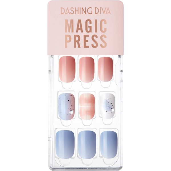 [CORAL BEACH] MAGIC PRESS NAIL - CORAL TO BLUE