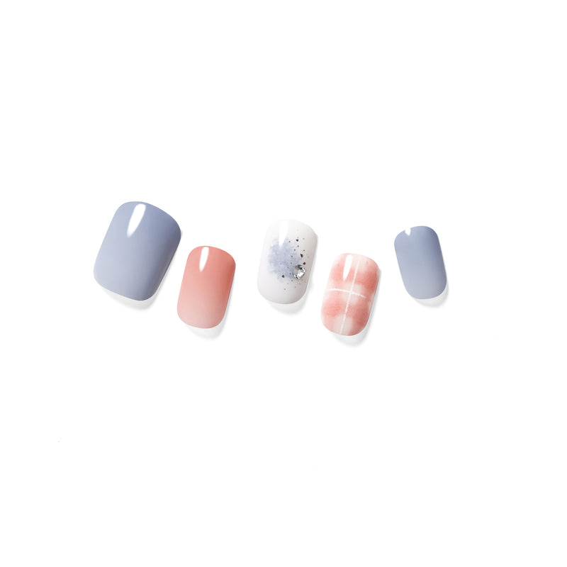 [CORAL BEACH] MAGIC PRESS NAIL - CORAL TO BLUE