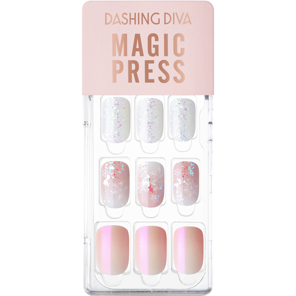 [CHRISTMAS NIGHT] MAGIC PRESS NAIL - PINK SNOW