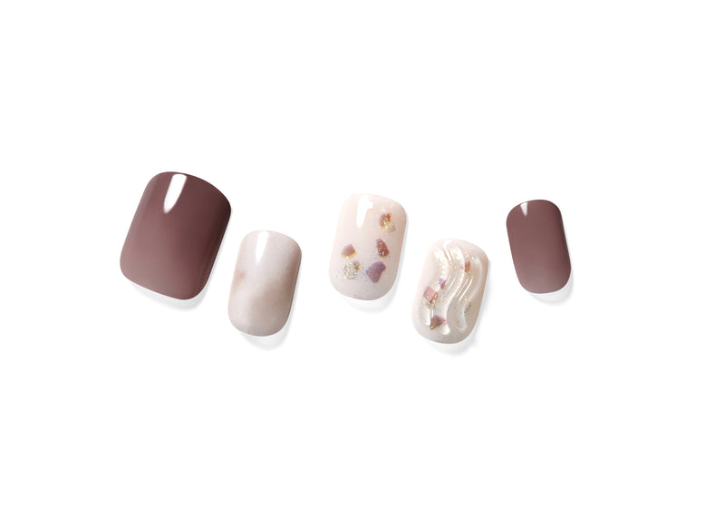 [SOFT TOUCH] MAGIC PRESS NAIL - BROWN WAVE