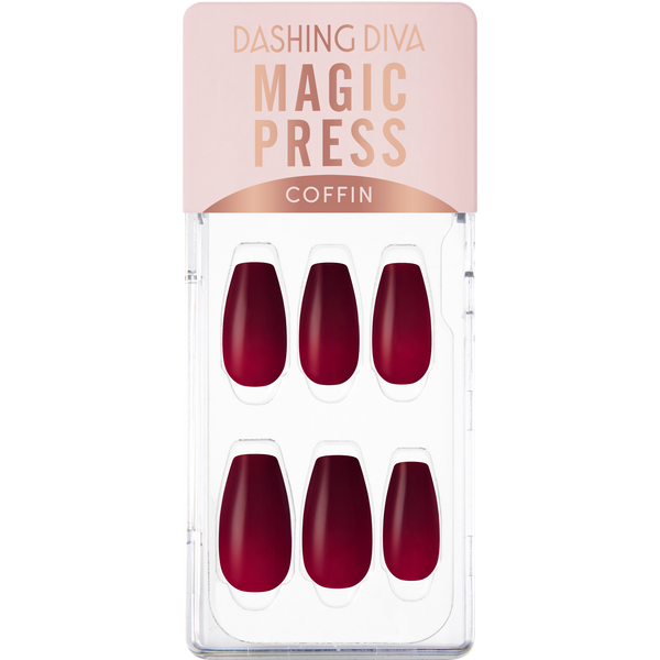 [COLOURFUL PALETTE] MAGIC PRESS NAIL - HOT RED