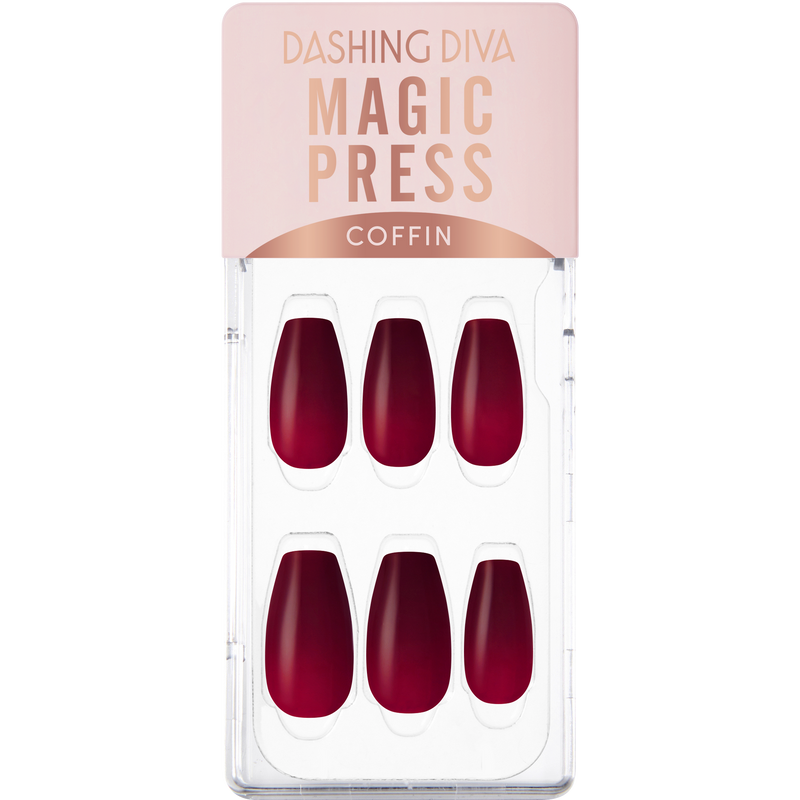 [COLOURFUL PALETTE] MAGIC PRESS NAIL - HOT RED