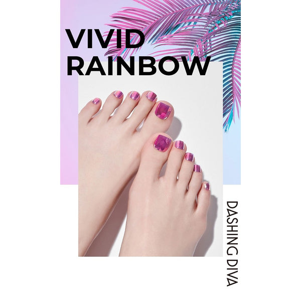 [VIVID RAINBOW COLLECTION] MAGIC PRESS PEDI - NEON LIGHT VIOLET