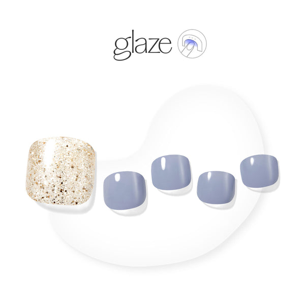 [PEARL & GLITTER PEDI] GLAZE GEL PEDI – SHINY BELL