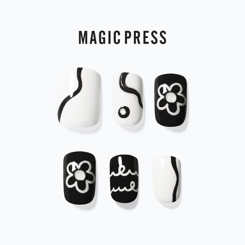 [GIRL CRUSH] MAGIC PRESS NAIL - INK SKETCH