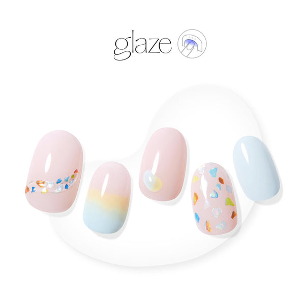 [SPARKLING WATER] GLAZE GEL NAIL – CEREAL TERRAZZO